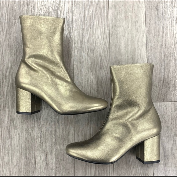 MINT&ROSE GOLD COLOR BOOTIES - Picture 3 of 15